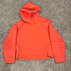 Lululemon AirWrap Modal Pullover Hoodie, Coral, Size 6